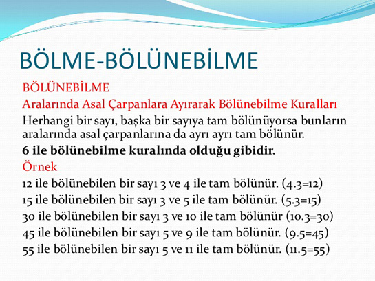 Bölme Bölünebilme Nedir ve Nasıl Yapılır?